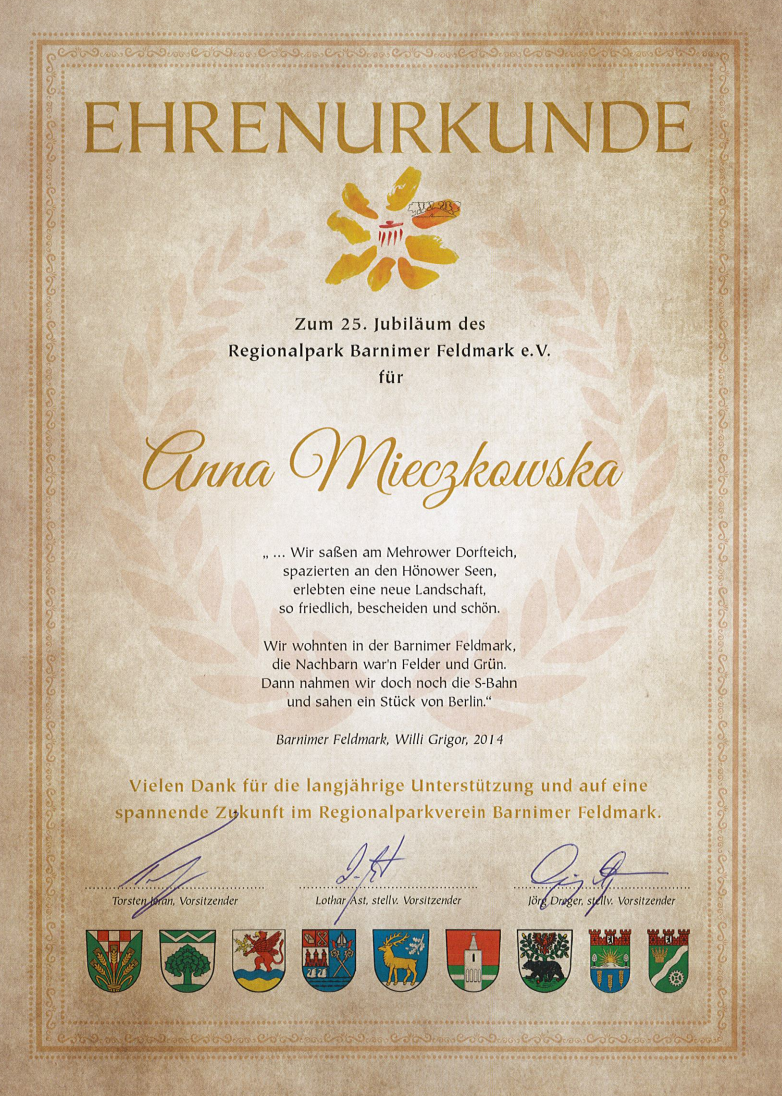 Dyplom dla Pani Prezydent Miasta Kołobrzeg