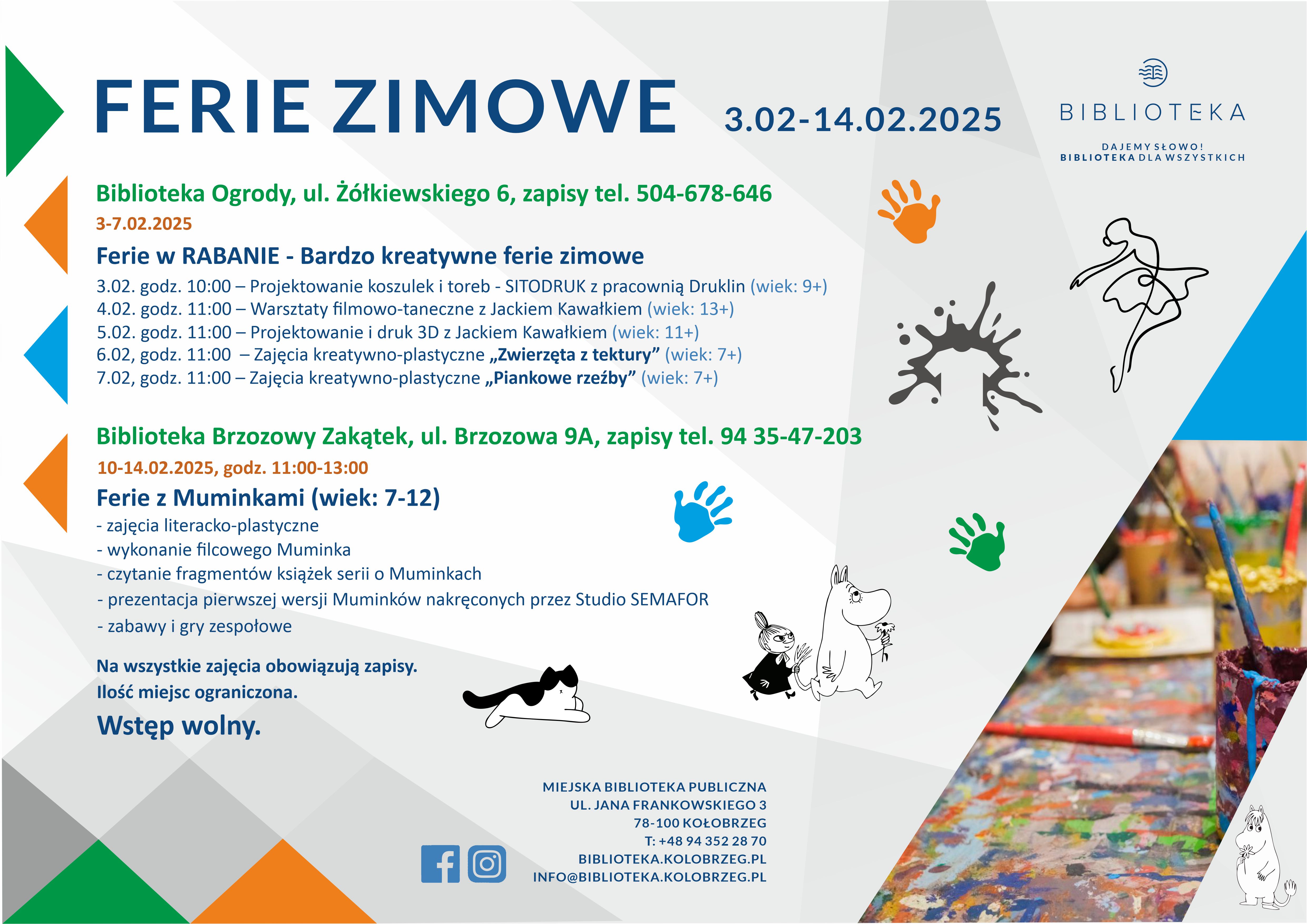 Ferie Zimowe 2025 - Biblioteka Miejska