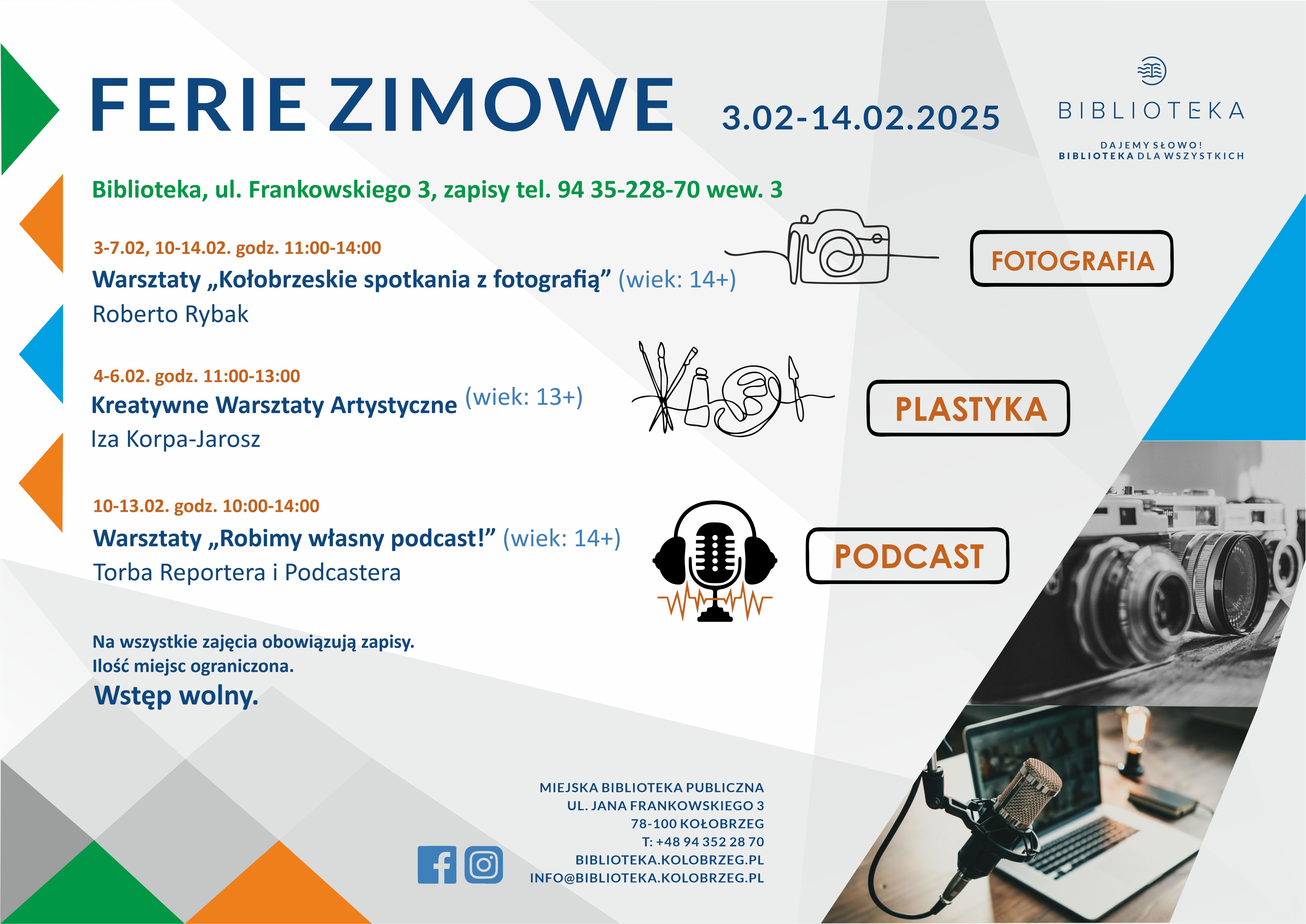 Ferie Zimowe 2025 - Biblioteka Miejska